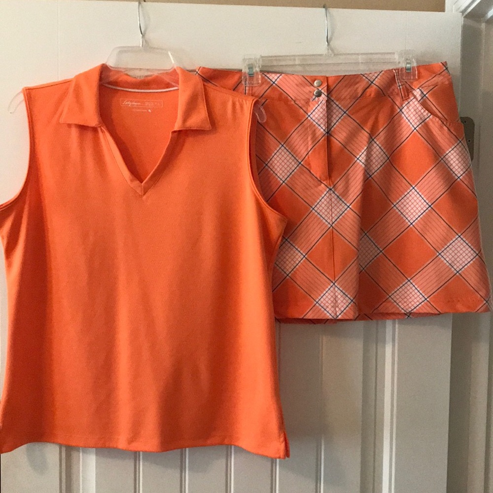 Golf skirt with matching top